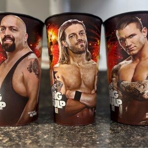 WWE Licensed Big Pulp Red Collectible Drink Cup